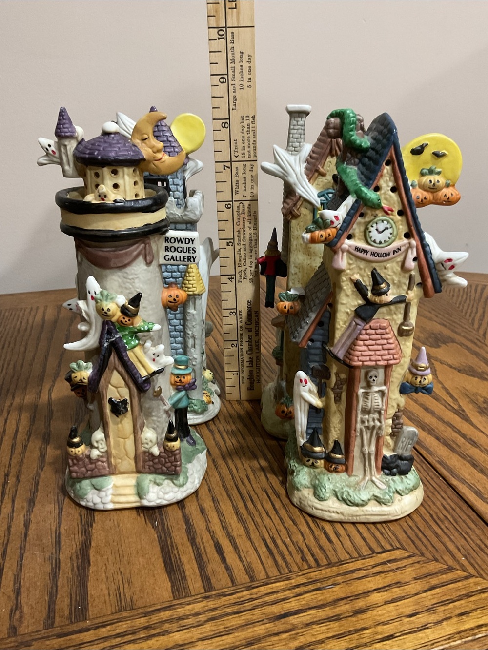 Halloween Tall Haunted House Ceramic Village Set - Picture 15 of 16